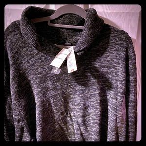 Men’s Heathered black sweater, XL (Tall), NWT
